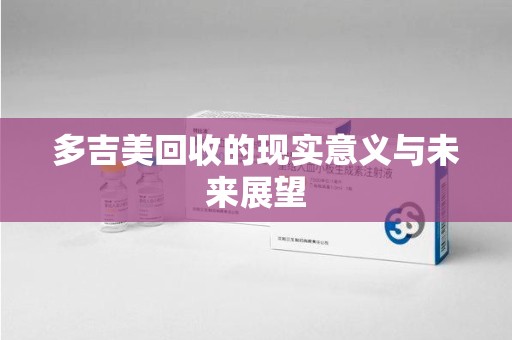 泉州多吉美回收的现实意义与未来展望